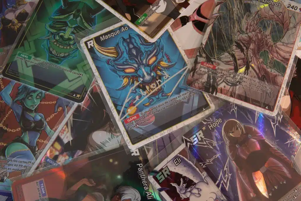 Cartes Aniki TCG avec Masque Ao signé et Höde holographique